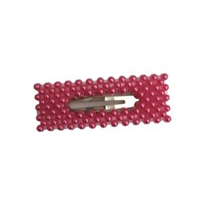 Hot pink Oversized Pearl hair Barrettes